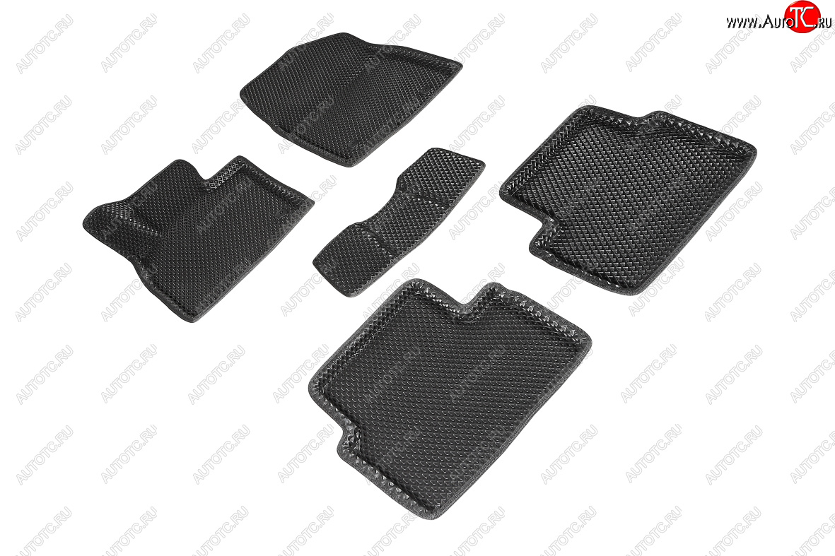 5 399 р. Коврики в салон EVA (3D, ромб, чёрные) Seintex Mazda 3/Axela BM дорестайлинг, хэтчбэк (2013-2016)  с доставкой в г. Майкоп