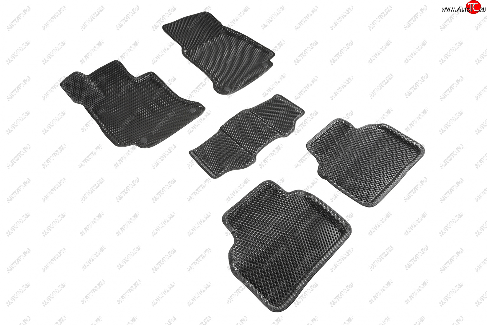 6 299 р. Коврики в салон EVA (3D, ромб, чёрные) Seintex  Mercedes-Benz E-Class  W213 (2016-2025) седан дорестайлинг, седан рестайлинг  с доставкой в г. Майкоп