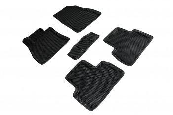 Коврики в салон EVA (3D, ромб, чёрные) Seintex Nissan Juke  1 YF15 (2010-2020) дорестайлинг, рестайлинг