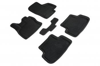 Коврики в салон EVA (3D, ромб, чёрные) Seintex Seat Leon ( 5F хэтчбэк 5 дв.,  5F) (2012-2016) универсал