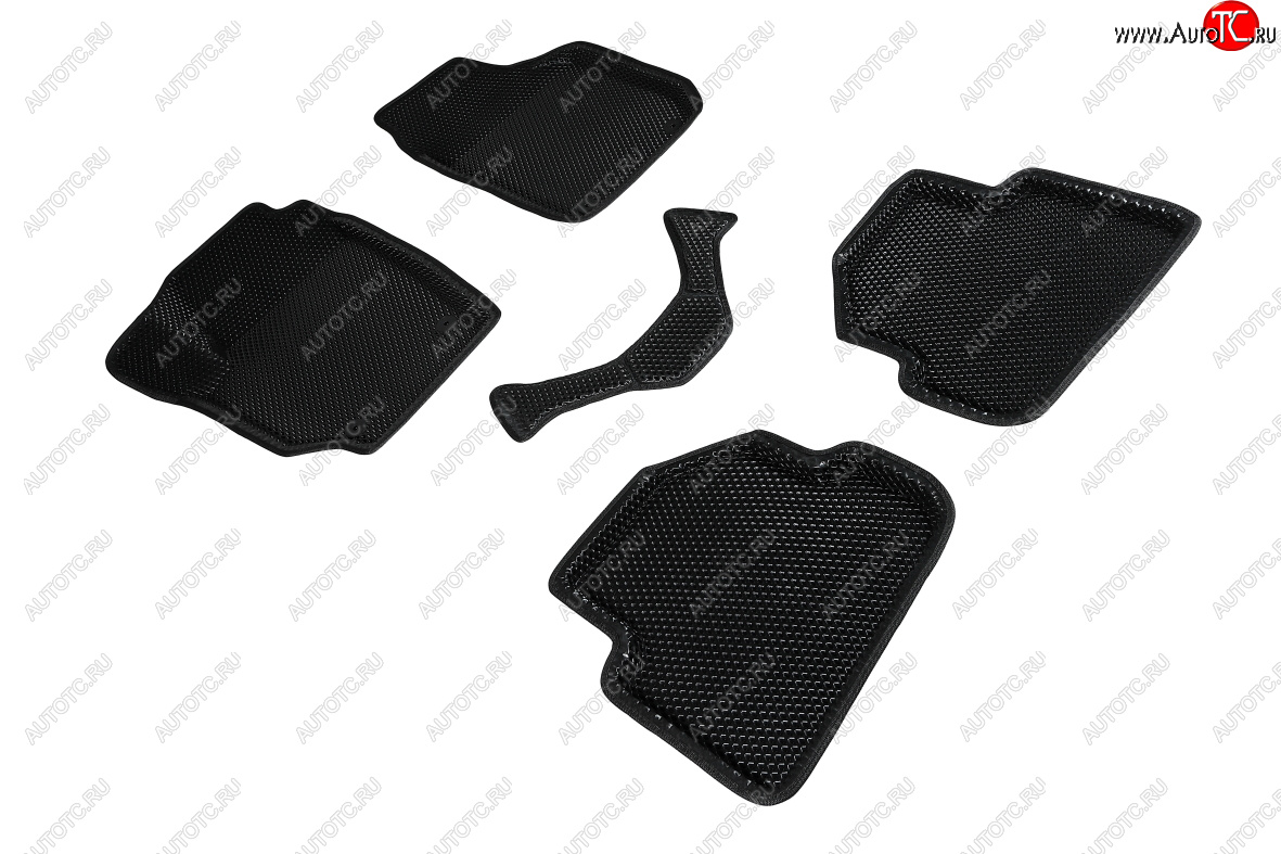5 699 р. Коврики в салон EVA (3D, ромб, чёрные) Seintex  Skoda Fabia ( Mk2,  Mk3) (2007-2018) хэтчбэк дорестайлинг, хэтчбэк рестайлинг  с доставкой в г. Майкоп