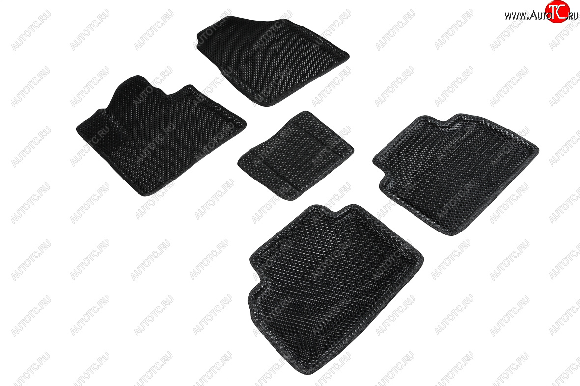 5 699 р. Коврики в салон EVA (3D, ромб, чёрные) Seintex  Hyundai Tucson  NX4 (2020-2022)  с доставкой в г. Майкоп