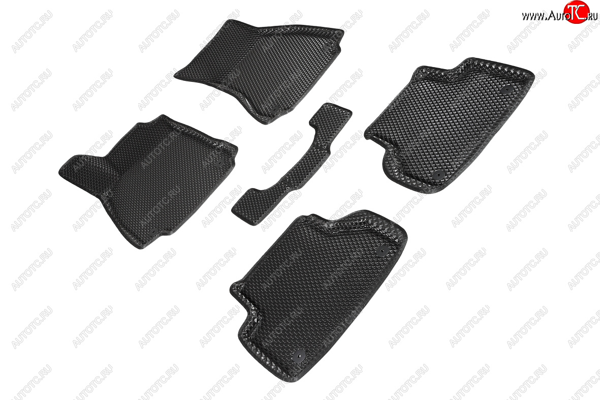 5 699 р. Коврики в салон EVA (3D, ромб, чёрные) Seintex Audi A4 B9 дорестайлинг,седан (2016-2020)  с доставкой в г. Майкоп