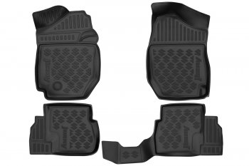 2 969 р. Коврики 3D в салон подходят для SUZUKI Jimny JB64 2018-, 4шт. (полиуретан)  Сузуки Джимни SUZUKI 990nf-78r61-000  с доставкой в г. Майкоп. Увеличить фотографию 1