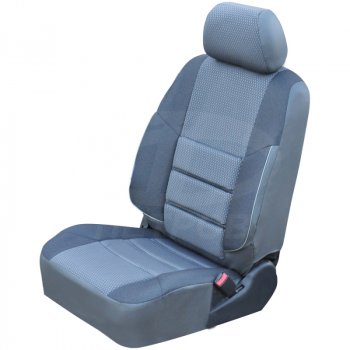 Чехлы сидений (экокожа-жаккард, Standard, Classik, Comfort, сплошная) Петров А10 Лада Гранта FL ( 2191,  2190,  2194,  2192) (2018-2025) лифтбэк рестайлинг, седан рестайлинг, универсал рестайлинг, хэтчбек рестайлинг (Серый)