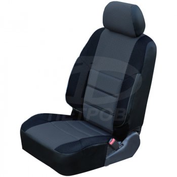 Чехлы сидений (экокожа-жаккард) Петров А10 Hyundai Elantra  HD (2006-2011) (Черный)
