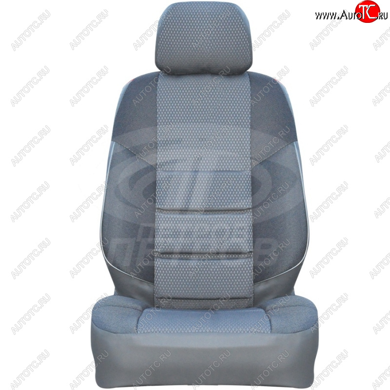 3 999 р. Чехлы сидений (экокожа-жаккард, 60/40) Петров А10 Hyundai Getz TB хэтчбэк 5 дв. дорестайлинг (2002-2005) (Серый)  с доставкой в г. Майкоп