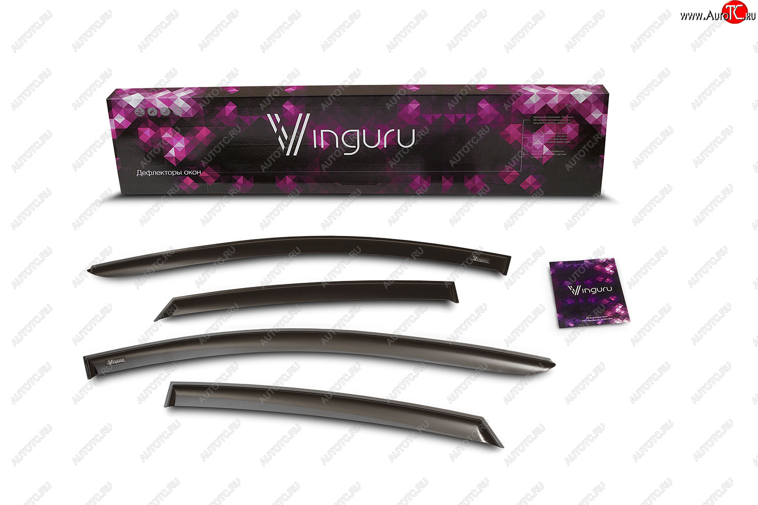 1 799 р. Дефлекторы окон Vinguru ГАЗ 31105 Волга дорестайлинг (2003-2007)  с доставкой в г. Майкоп