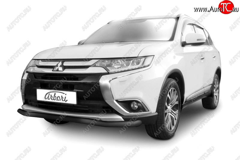 13 999 р. Защита переднего бампера (диаметр 57 мм) Arbori Mitsubishi Outlander GF 2-ой рестайлинг (2015-2018)  с доставкой в г. Майкоп