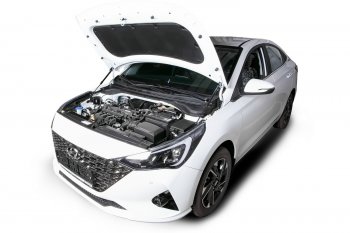 3 499 р. Комплект упоров капота Arbori Hyundai Solaris HCR седан рестайлинг (2020-2022)  с доставкой в г. Майкоп. Увеличить фотографию 3