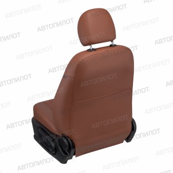 13 649 р. Чехлы сидений (экокожа/алькантара, сплошная спинка) Автопилот Audi A4 B5 8D2 седан дорестайлинг (1994-1997) (коричневый)  с доставкой в г. Майкоп. Увеличить фотографию 2