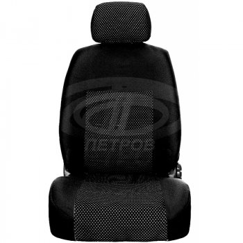 2 499 р. Чехлы сидений (жаккард, Elegance/ Elegance Plus/ Elegance Connect/ Elegance Plus) Петров ПУМА Nissan Sentra 7 B17 (2014-2017) (черный)  с доставкой в г. Майкоп. Увеличить фотографию 2
