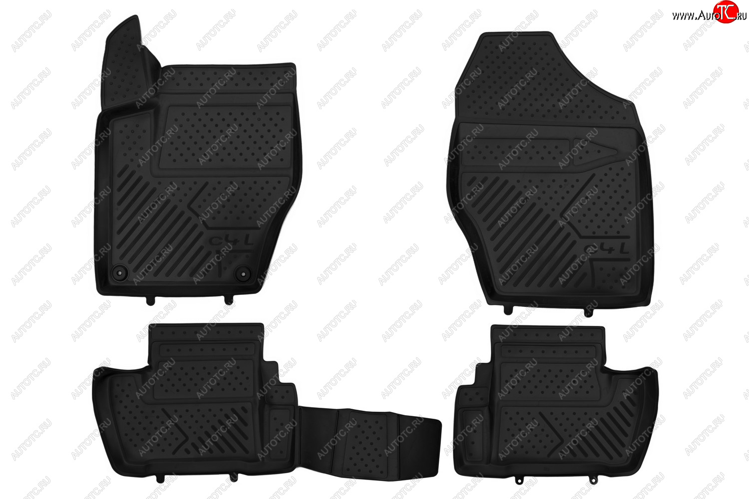 1 999 р. Коврики 3D в салон CITROEN C4L, 2013- 4 шт. (полиуретан)  Ситроен С4 CITROEN c000000186  с доставкой в г. Майкоп