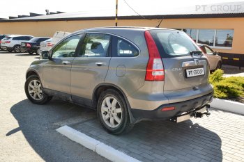 17 659 р. Фаркоп (быстросъемный квадрат) Petroil Tuning Honda CR-V RE1,RE2,RE3,RE4,RE5,RE7 дорестайлинг (2007-2010)  с доставкой в г. Майкоп. Увеличить фотографию 2