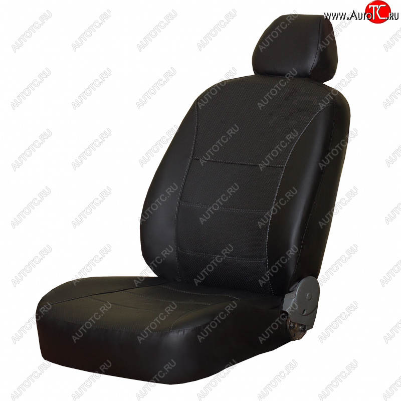 5 749 р. Чехлы сидений (экокожа) ПЕТРОВ Орегон Hyundai Tucson TL дорестайлинг (2015-2018) (Черный)  с доставкой в г. Майкоп
