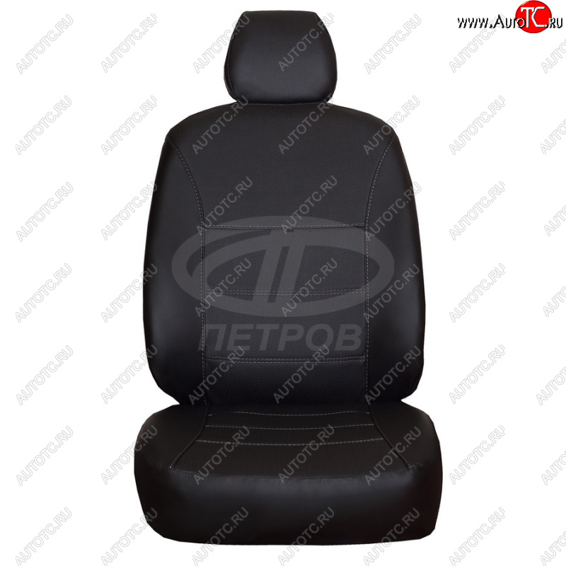 5 749 р. Чехлы сидений (экокожа) ПЕТРОВ Орегон Mazda 3/Axela BK дорестайлинг седан (2003-2006) (черный)  с доставкой в г. Майкоп