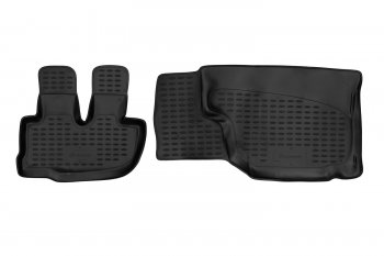Коврики салона (полиуретан) Element Hyundai HD78 (2006-2025) (Чёрные)