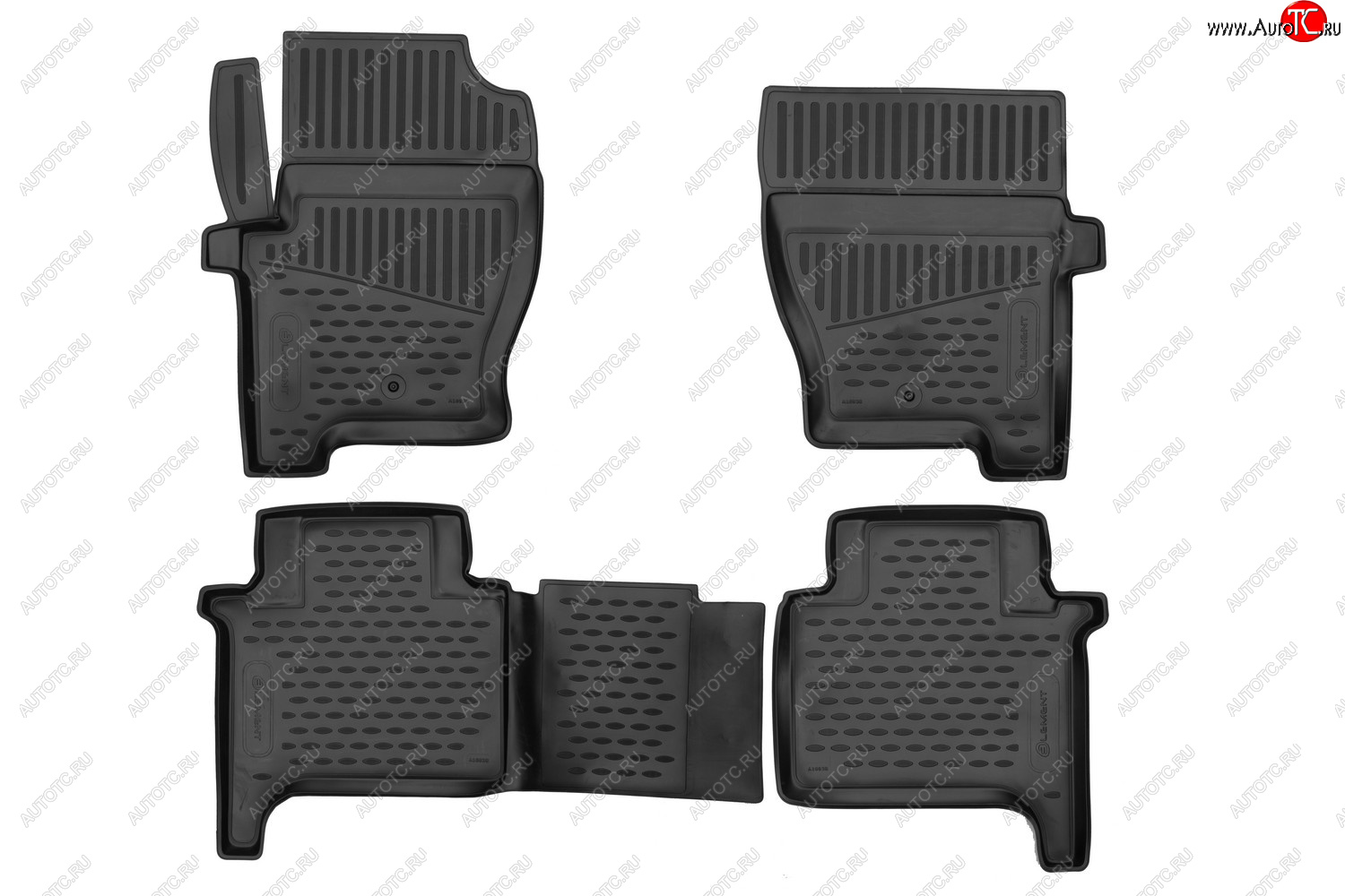 3 499 р. Комплект ковриков в салон (полиуретан, чёрные) Element Land Rover Range Rover Sport 1 L320 дорестайлинг (2005-2009)  с доставкой в г. Майкоп