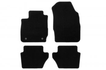 Коврики салона (текстиль) Klever Econom Ford Fiesta 6 хэтчбэк 3 дв. дорестайлинг (2008-2013) (Чёрные)
