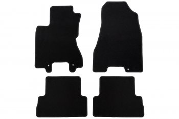 Коврики салона (текстиль) Klever Econom Nissan X-trail 2 T31 рестайлинг (2010-2015) (Чёрные)