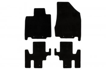 Коврики салона (текстиль) Klever Econom Nissan Pathfinder R52 дорестайлинг (2012-2017) (Чёрные)