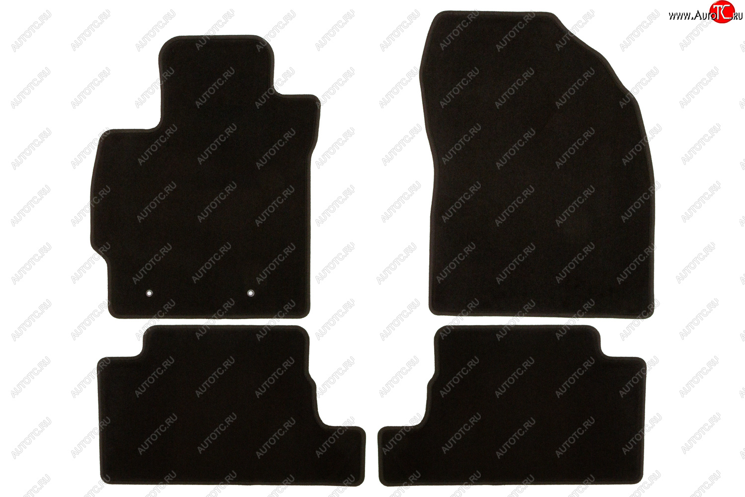 289 р. Коврики в салон Klever Econom TOYOTA Auris 2006-2010, 2010-2012, хб., 4 шт. (текстиль) Тойота Аурис Toyota Auris E150 хэтчбэк 5 дв. дорестайлинг (2006-2010) (Чёрные)  с доставкой в г. Майкоп