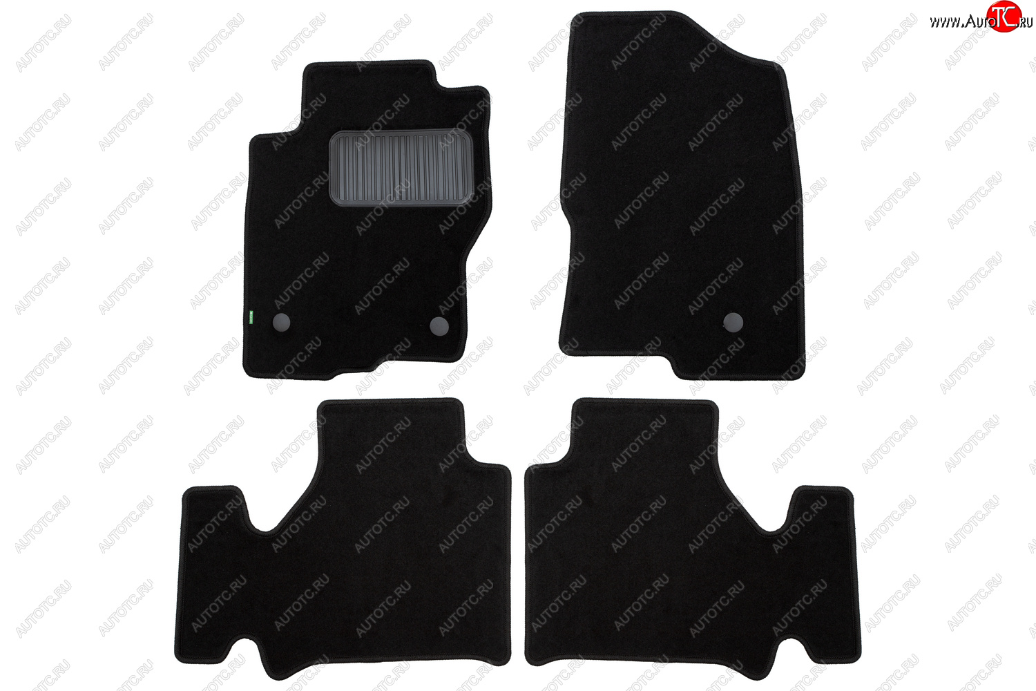 369 р. Комплект ковриков в салон (АКПП, чёрные, текстиль) Klever Standard Nissan Navara 2 D40 рестайлинг (2010-2016)  с доставкой в г. Майкоп