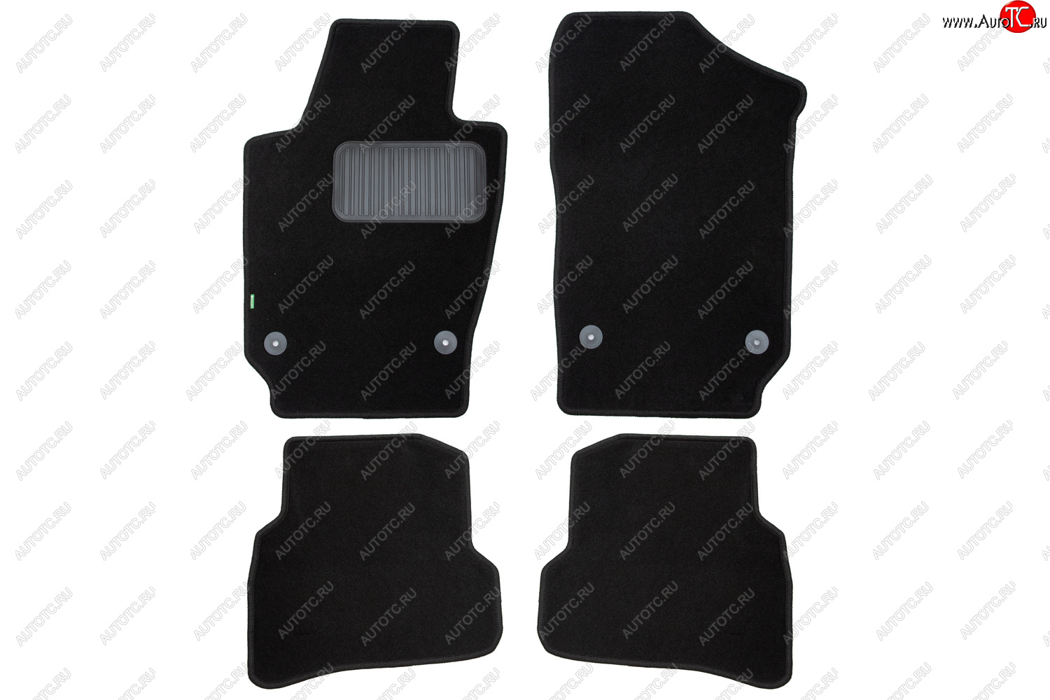 6 949 р. Комплект ковриков в салон (чёрные, текстиль) Klever Standard Seat Ibiza 6J,6P хэтчбэк 5 дв.  рестайлинг (2012-2016)  с доставкой в г. Майкоп