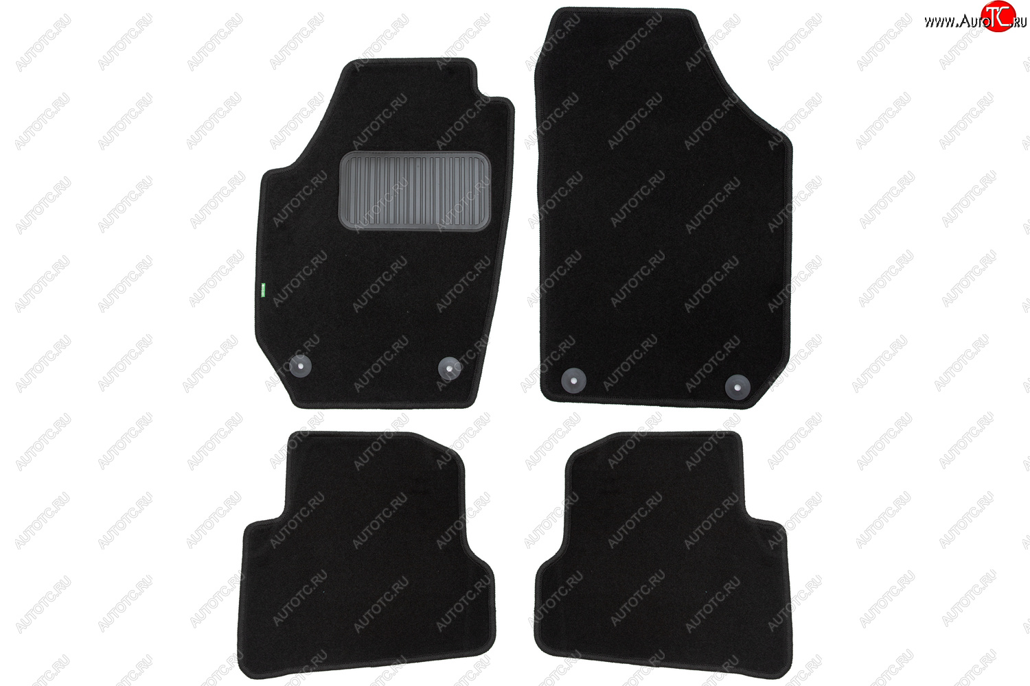 6 599 р. Комплект ковриков в салон (чёрные, текстиль) Klever Standard Skoda Fabia Mk2 хэтчбэк дорестайлинг (2007-2010)  с доставкой в г. Майкоп