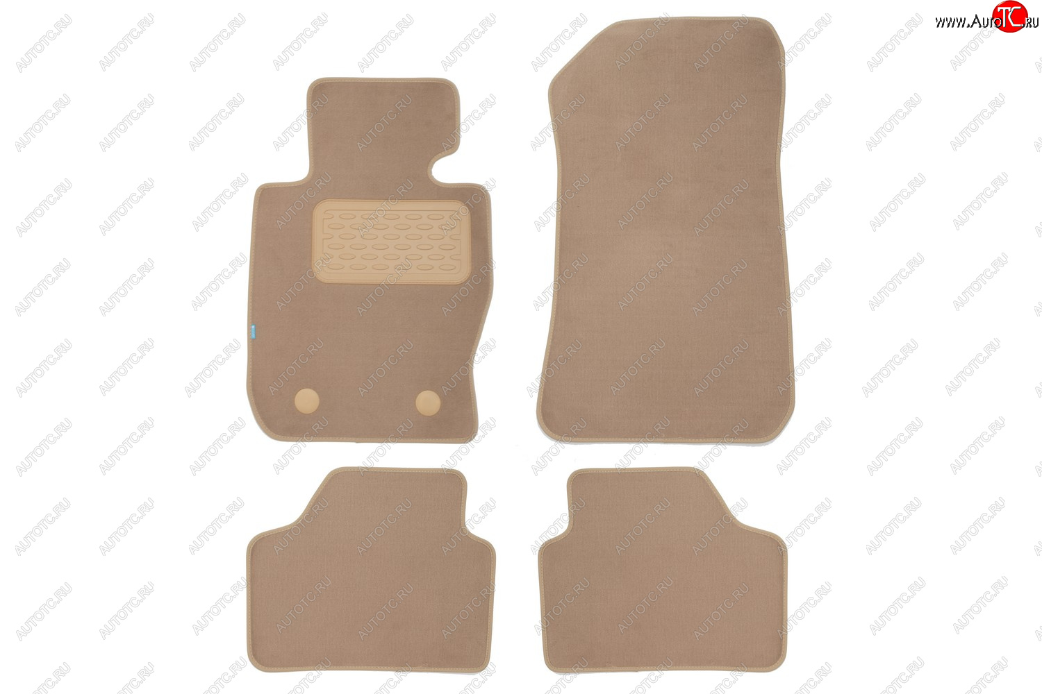 399 р. Коврики в салон Klever Premium BMW X1 E84 АКПП 2009-2012, 2012-2015, внед., 4 шт. (текстиль, бежевые Klever klever04051522112kh  с доставкой в г. Майкоп