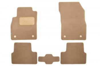 429 р. Коврики в салон Klever Premium CHEVROLET Cruze 2009-2012, 2012-2015, сед., хб., 5 шт. (текстиль, беж Klever klever04081322112kh  с доставкой в г. Майкоп. Увеличить фотографию 1