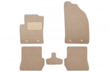 439 р. Коврики в салон Klever Premium FORD Fusion АКПП 2002-2005, 2005-2012, хб., 5 шт. (текстиль, бежевые) Klever klever04160622112kh  с доставкой в г. Майкоп. Увеличить фотографию 1
