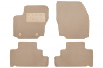 429 р. Коврики в салон Klever Premium FORD S-max 2006-2010, 2010-2015, мв., 4 шт. (5 мест) (текстиль, бежев Klever klever04161222112kh  с доставкой в г. Майкоп. Увеличить фотографию 1