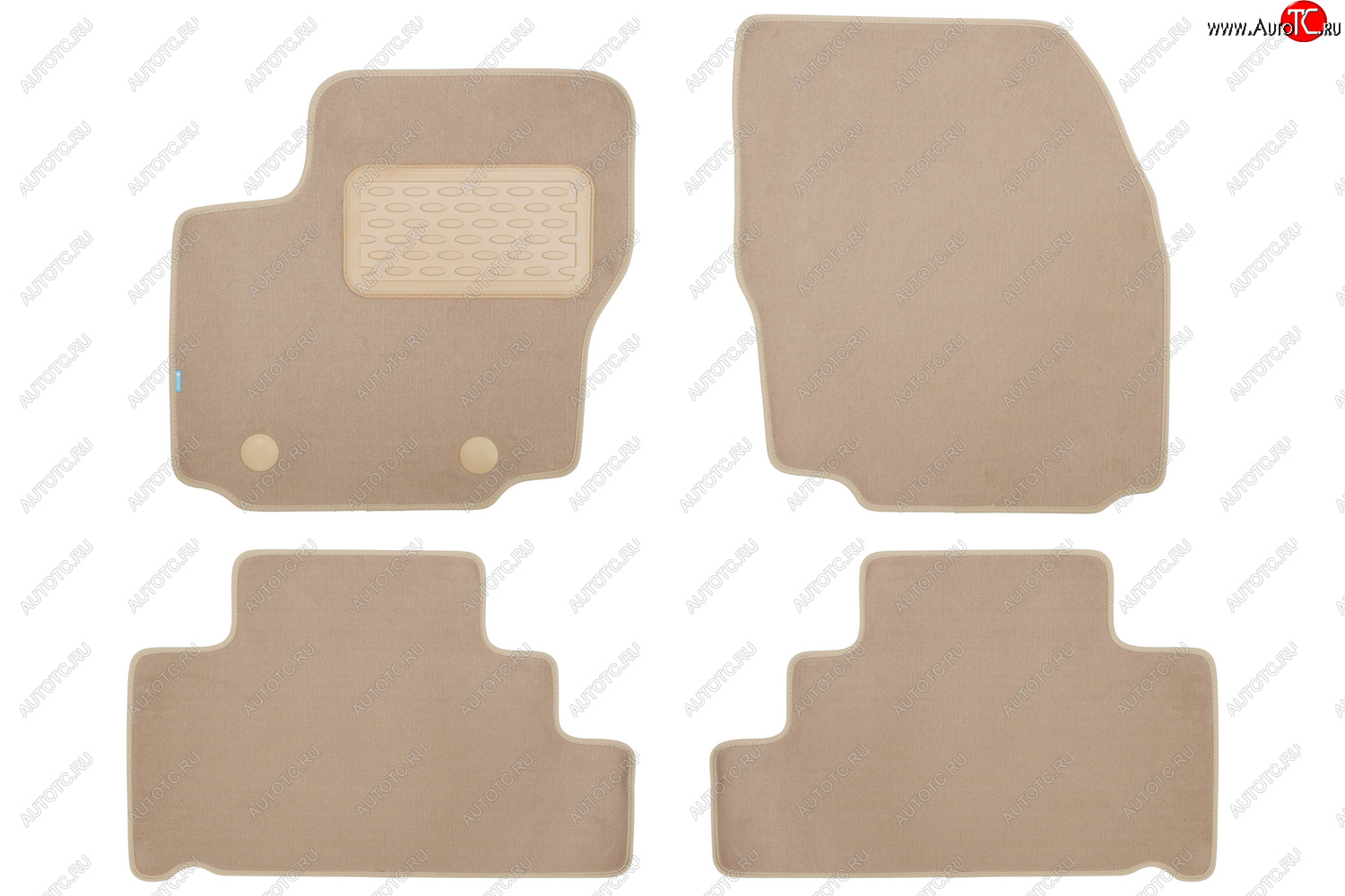 429 р. Коврики в салон Klever Premium FORD S-max 2006-2010, 2010-2015, мв., 4 шт. (5 мест) (текстиль, бежев Klever klever04161222112kh  с доставкой в г. Майкоп