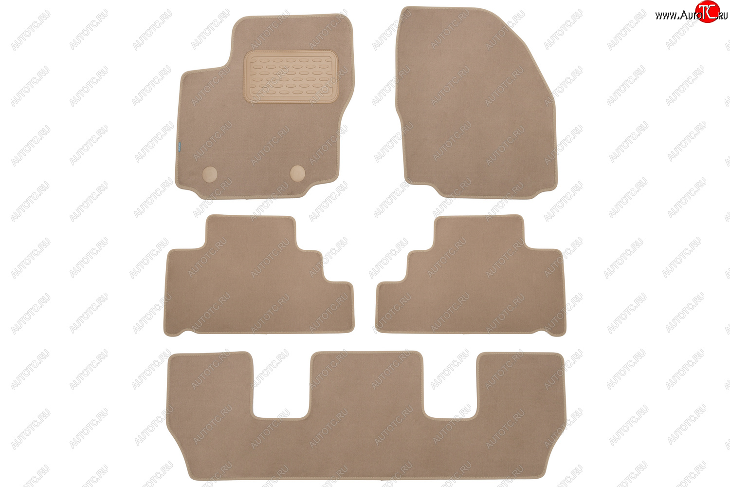 499 р. Коврики в салон Klever Premium FORD Galaxy 2006-2010, 2010-2015, мв., 5 шт. (текстиль, бежевые)  Фо Klever klever04162222112kh  с доставкой в г. Майкоп