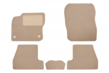 389 р. Коврики в салон Klever Premium FORD Focus 3 2011-2015, 2014-2019, хб., 5 шт. (текстиль, бежевые)  Ф Klever klever04163222112kh  с доставкой в г. Майкоп. Увеличить фотографию 1
