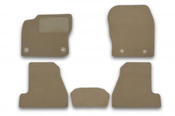 419 р. Коврики в салон Klever Premium FORD Focus III 2011-2015, 2014-2019, сед., 5 шт. (текстиль, бежевые)  Klever klever04166822112kh  с доставкой в г. Майкоп. Увеличить фотографию 1