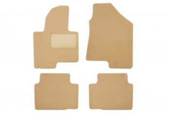 449 р. Коврики в салон Klever Premium HYUNDAI IX35 2010-2013, 2013-2015, кросс., 5 шт. (текстиль, бежевые)  Klever klever04203622112kh  с доставкой в г. Майкоп. Увеличить фотографию 1