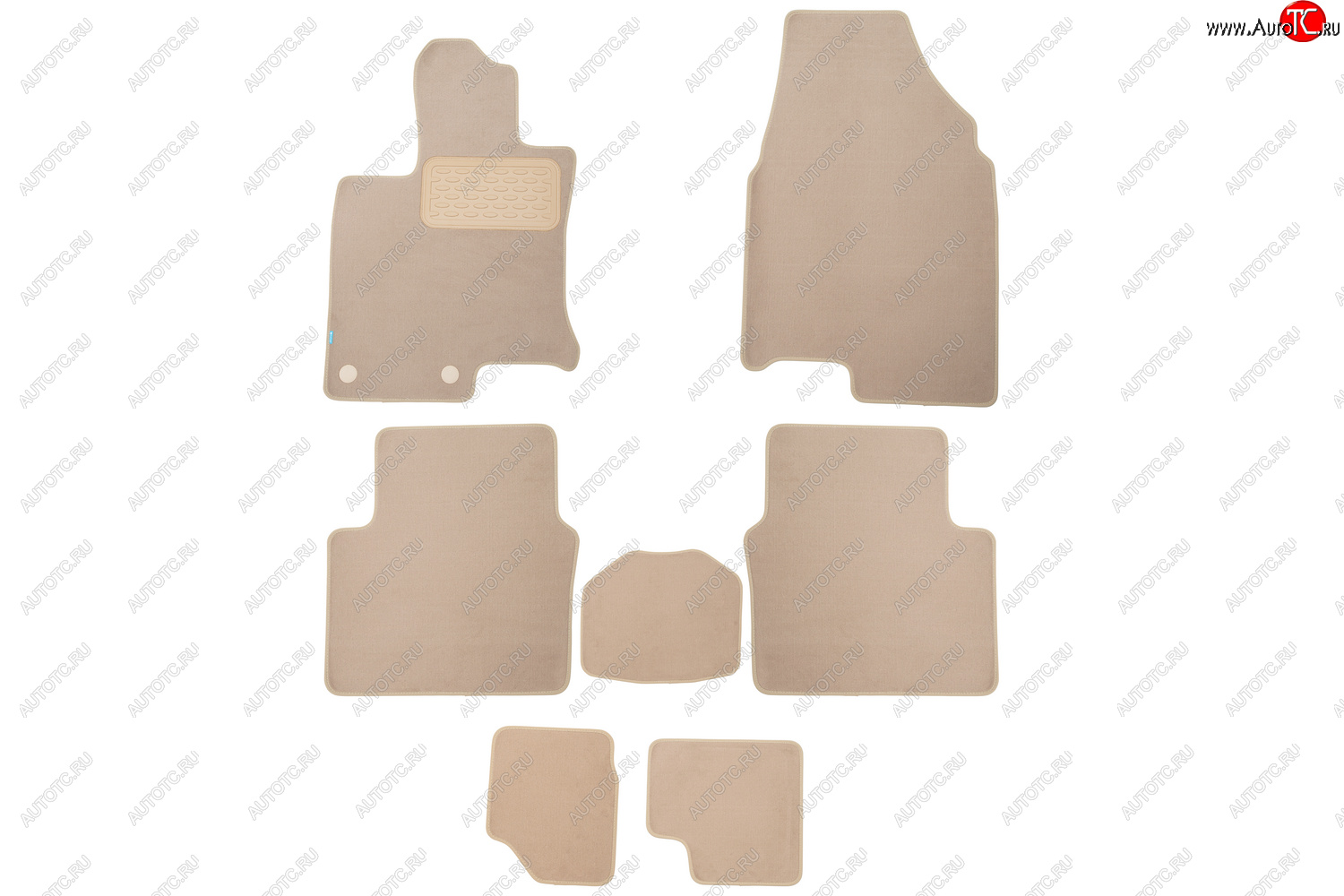 469 р. Коврики в салон Klever Premium NISSAN Qashqai+2 2008-2010, 2010-2013, кросс., 7 шт. (текстиль, бежевые) Ниссан Кашкай Nissan Qashqai +2 1 J10 дорестайлинг (2008-2010) (Бежевые)  с доставкой в г. Майкоп