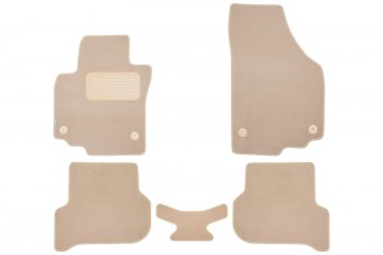 Коврики салона (текстиль) Klever Premium Volkswagen Golf Plus 5 (2004-2009) (Бежевые)
