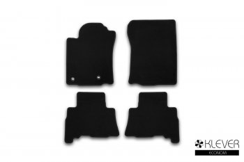 Коврики салона (текстиль) Klever Econom Toyota Land Cruiser Prado J150 1-ый рестайлинг (2013-2017) (Чёрные)