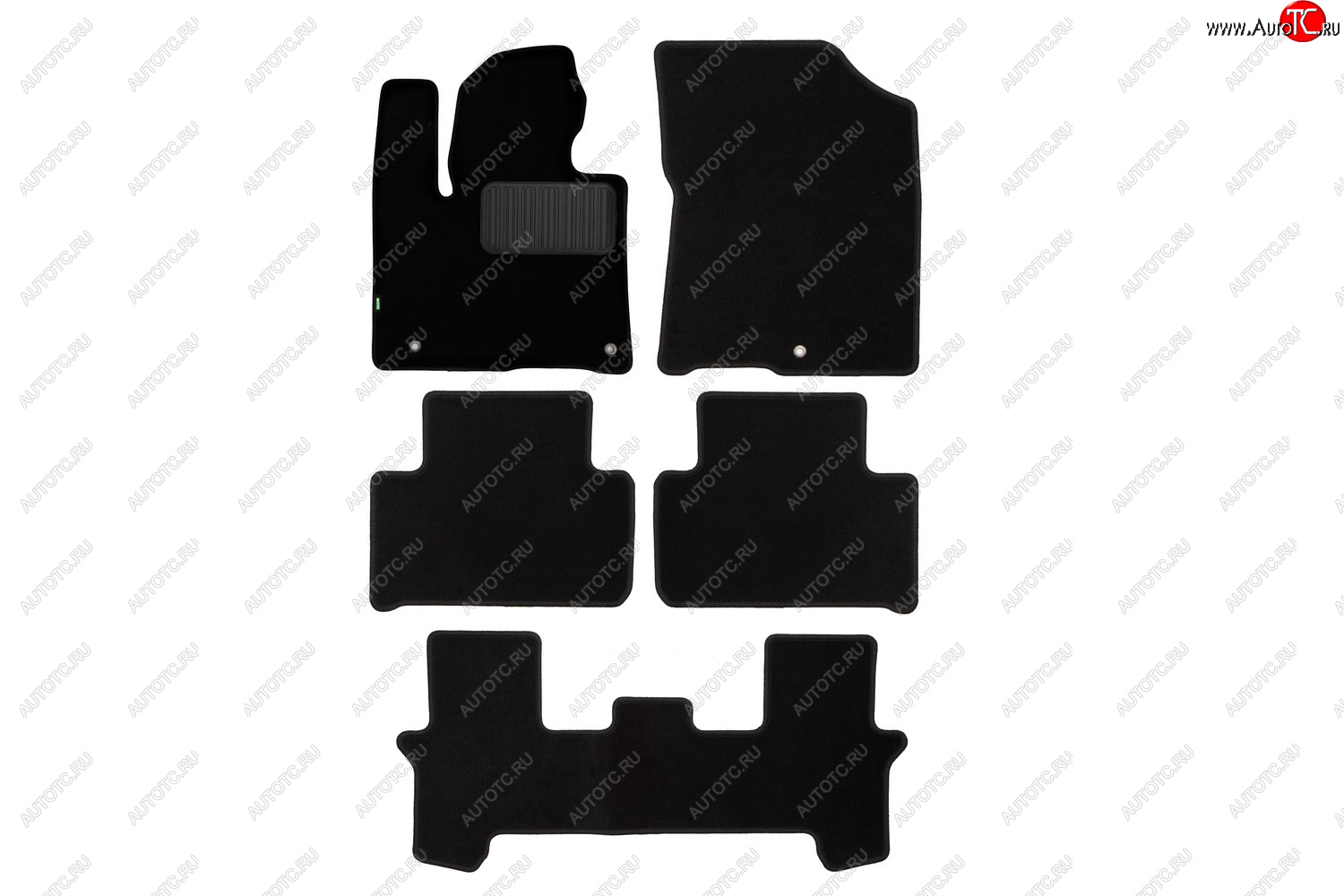 5 249 р. Комплект ковриков в салон (чёрные, текстиль) Klever Standard KIA Sorento MQ4 (2020-2022)  с доставкой в г. Майкоп