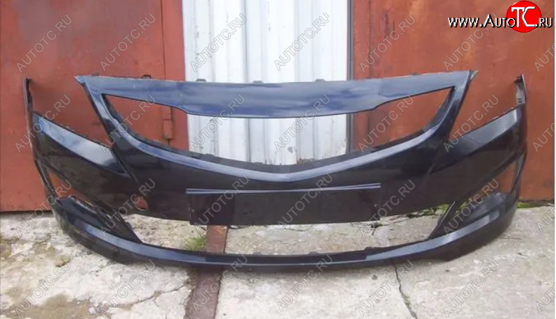1 639 р. Передний бампер Технопласт Hyundai Solaris RBr седан рестайлинг (2014-2017)  с доставкой в г. Майкоп