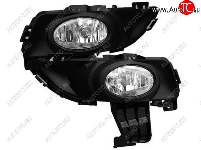 3 289 р. Комплект противотуманных фар (с рамками под ПТФ) BodyParts Mazda 3/Axela BK дорестайлинг седан (2003-2006)  с доставкой в г. Майкоп