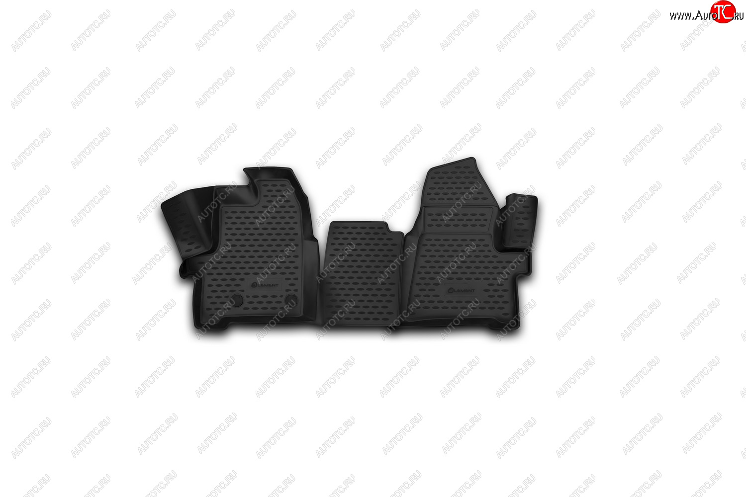 2 879 р. Комплект ковриков в салон Element 3D (1+2 seats, вариант 2) Ford Transit Custom дорестайлинг (2012-2018)  с доставкой в г. Майкоп