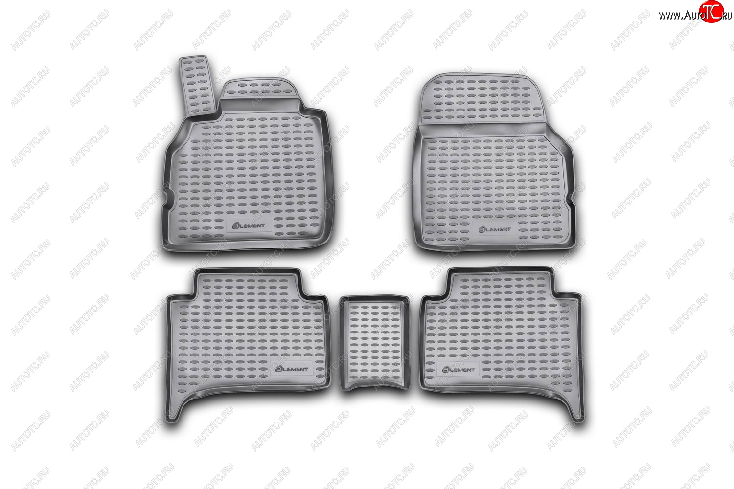 5 899 р. Коврики в салон подходит для RENAULT Scenic (II, IIp) 2003-2009, 5 шт. (полиуретан, бежевые)  Рено Сценик Element nlc.41.09.212  с доставкой в г. Майкоп