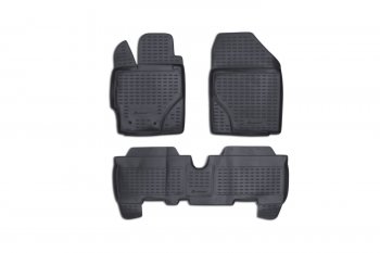 7 249 р. Коврики в салон TOYOTA Yaris 012006-2010, 3 шт. (полиуретан, серые)  Тойота Ярис Element nlc.48.10.211k  с доставкой в г. Майкоп. Увеличить фотографию 1