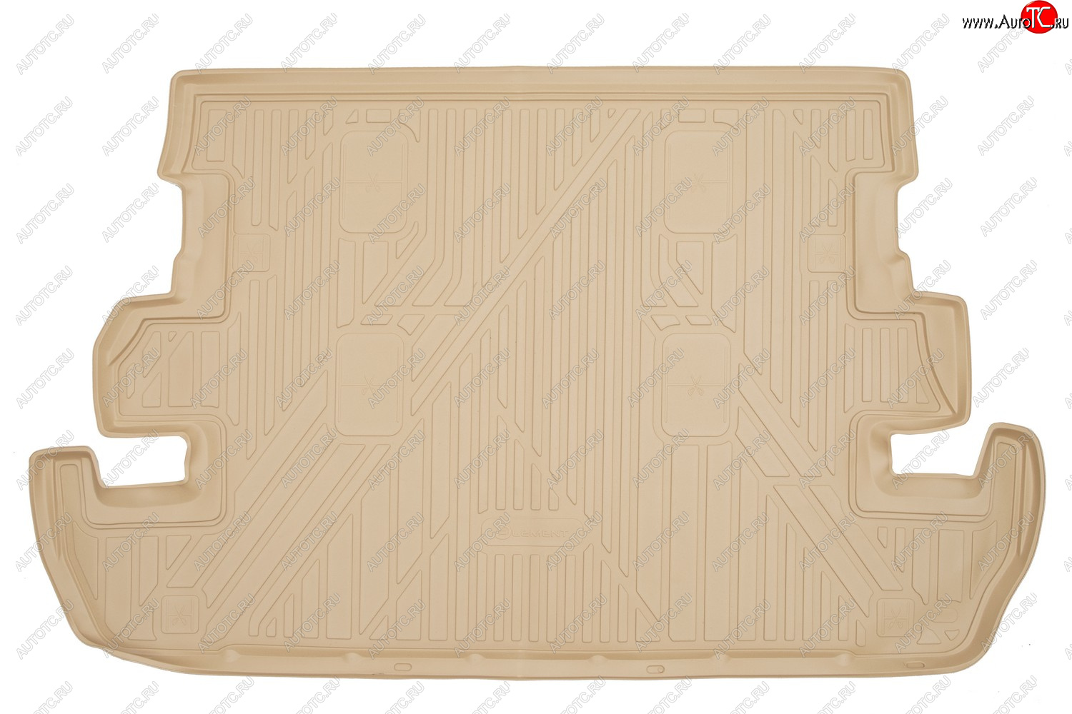 4 599 р. Коврик в багажник TOYOTA Land Cruiser 200 112007-2012, 2012-, внед., 7 мест. (полиуретан, бежевый)  Тойота Ленд крузер Element nlc.48.17.b13b  с доставкой в г. Майкоп