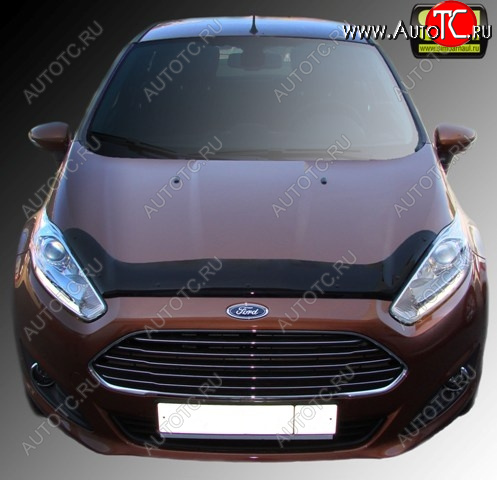4 599 р. Дефлектор капота SIM Ford Fiesta 6 хэтчбэк 5 дв. рестайлинг (2012-2019)  с доставкой в г. Майкоп