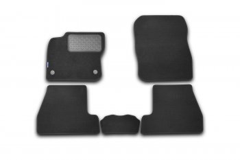 5 199 р. Коврики в салон FORD Focus 3 2011-2015, 2014-2019, хб., 5 шт. (текстиль)  Форд Фокус Autofamily nlt.16.32.11.110kh  с доставкой в г. Майкоп. Увеличить фотографию 1